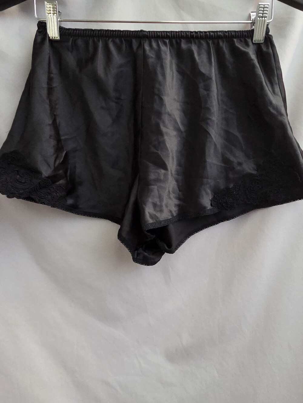 Linda Black Satin shorts